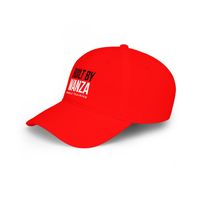 Built By Wanza Baseball Cap – Red Low Profile Hat (Built By Wanza Mobile Training)