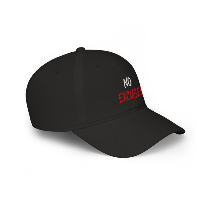 No Excuses Baseball Cap – Motivational Low Profile Hat for Fitness & Everyday Wear
