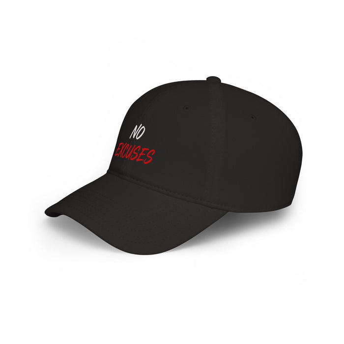 No Excuses Baseball Cap – Motivational Low Profile Hat for Fitness & Everyday Wear