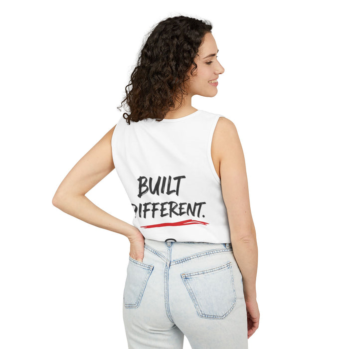 Built By Wanza Tank Top — "Built Different" Fitness Tank