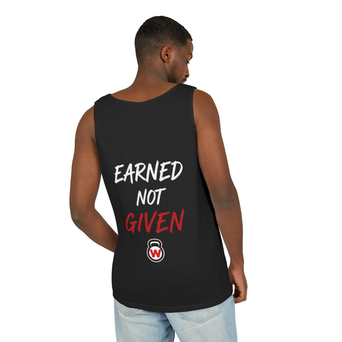 Built By Wanza Fitness Tank — “Earned Not Given” Training Tank Top
