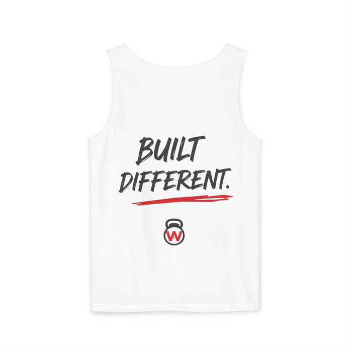 Built By Wanza Tank Top — "Built Different" Fitness Tank