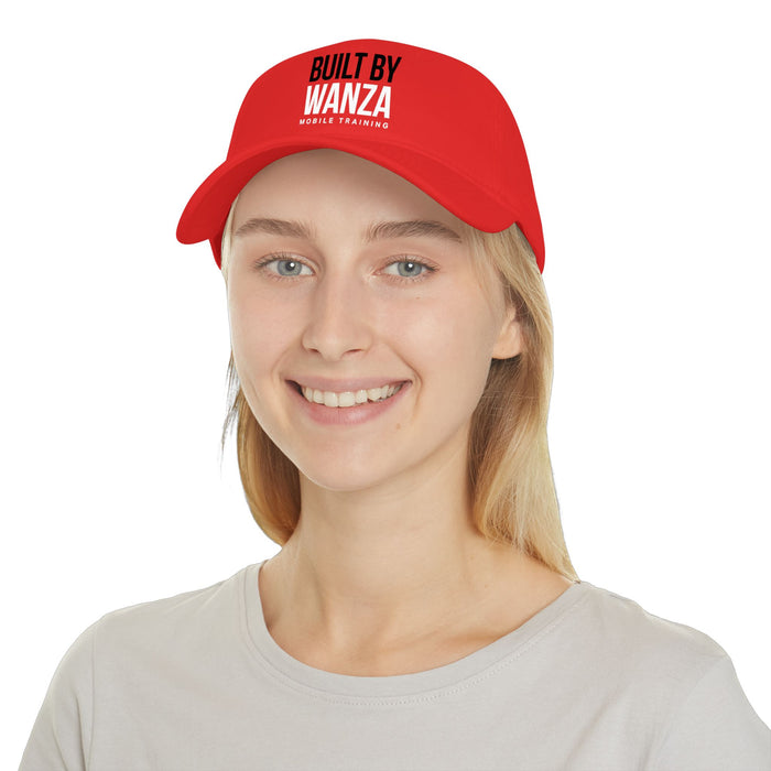 Built By Wanza Baseball Cap – Red Low Profile Hat (Built By Wanza Mobile Training)