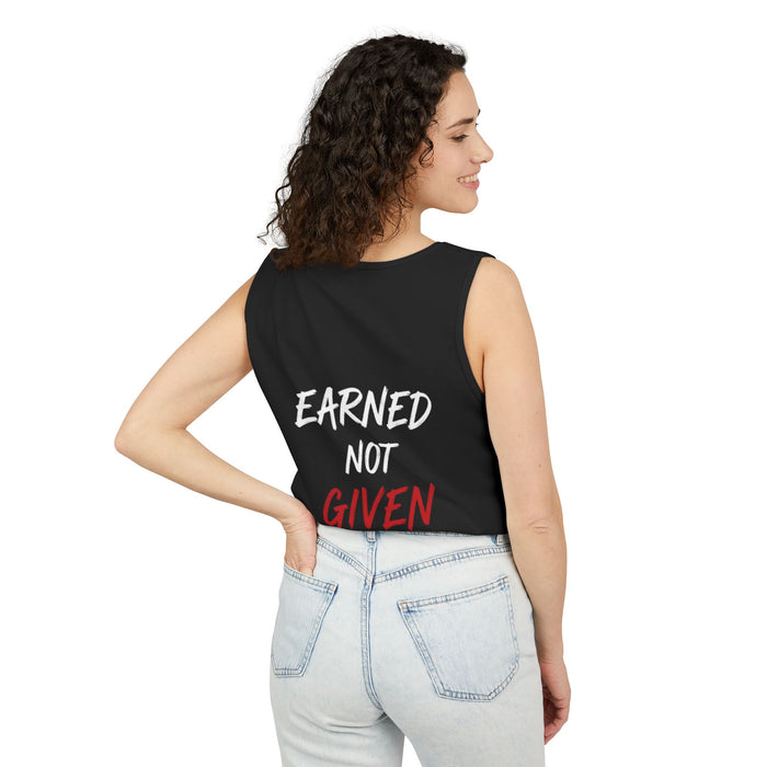 Built By Wanza Fitness Tank — “Earned Not Given” Training Tank Top