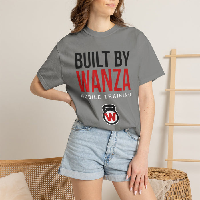 Built By Wanza Mobile Training T-shirt | Motivational Fitness Workout Tee